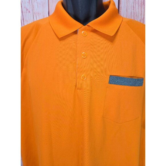 Under Armour Mens Loose Fit HeatGear Orange Polo XL - Picture 3 of 9